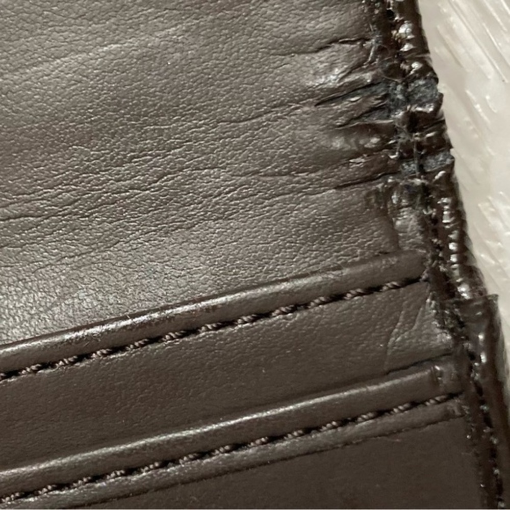 Coach brown leather checkbook wallet - Picture 7 of 8